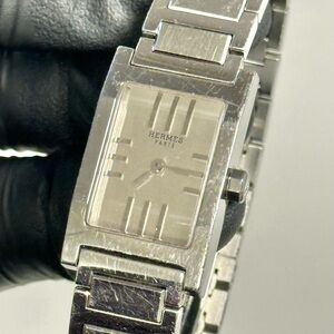Hermès Tandem TA1.210 Tank Silver Stainless Steel Ladies’ 19mm Luxury Watch